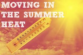 moving in the summer heat graphic