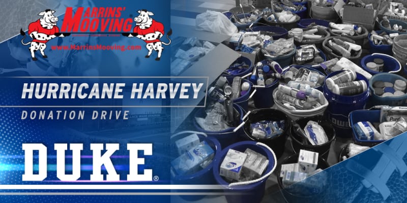 Hurricane Harvey Donation Drive in Support with Duke University